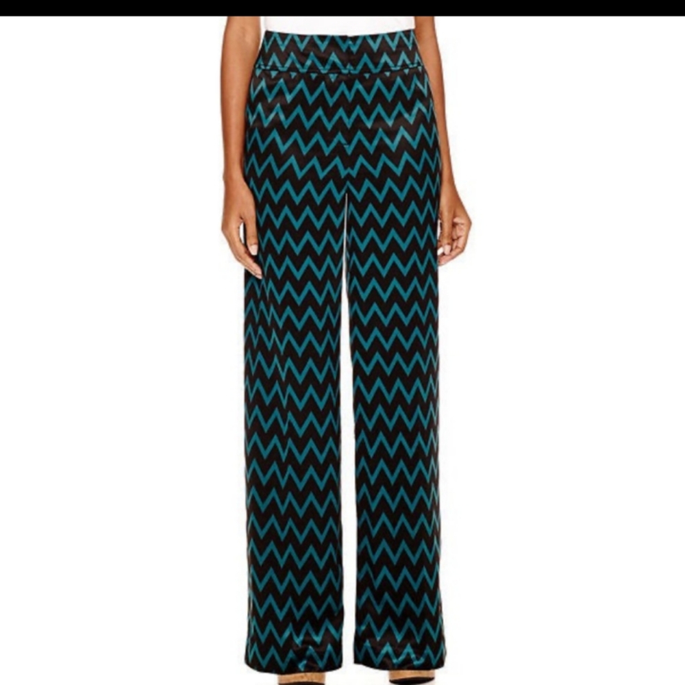 NWT Worthington Modern Fit High-Waisted Satin Pants - Size 10